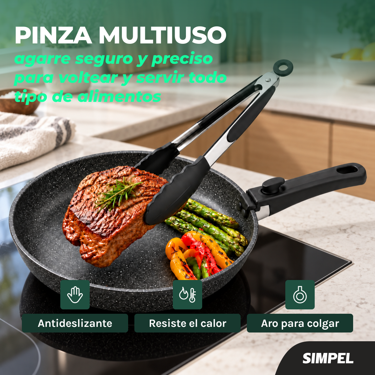 Set 4 Piezas Utensilios De Cocina De Silicona Antiadherentes-3