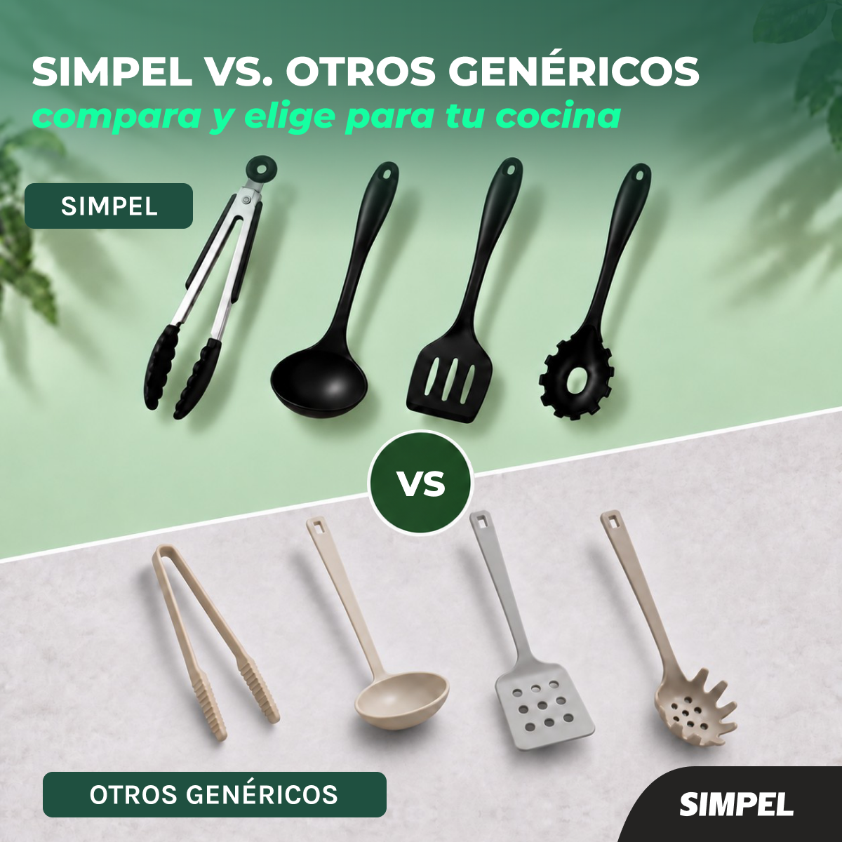 Set 4 Piezas Utensilios De Cocina De Silicona Antiadherentes-8