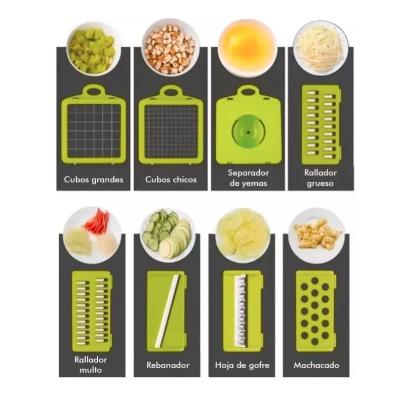Multi Picador Vegetales 15 Pzs Cortador Verduras 1 2L-3