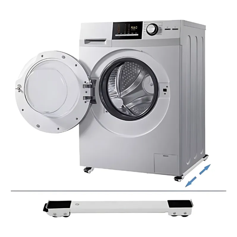 Base Móvil Ajustable Soporte Con Ruedas Para Lavadora Nevera -5