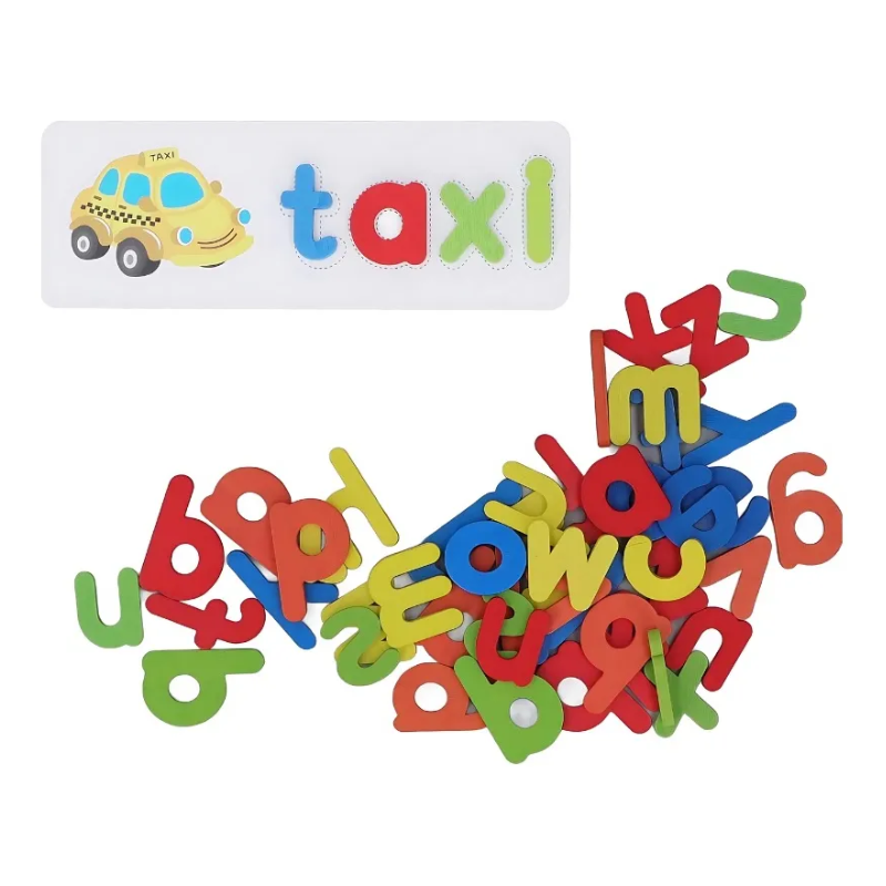 Juego De Palabras Infantil Deletreo Montessori Aprendizaje-2