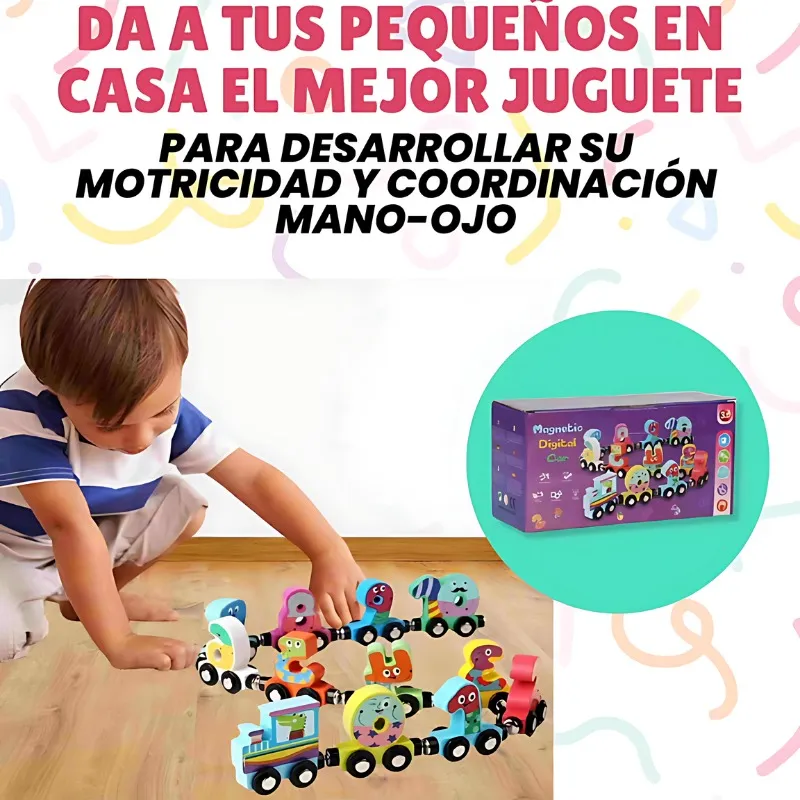 Juego De Tren Númericos Magnéticos Infantil Educativo 1 Al 10  -4