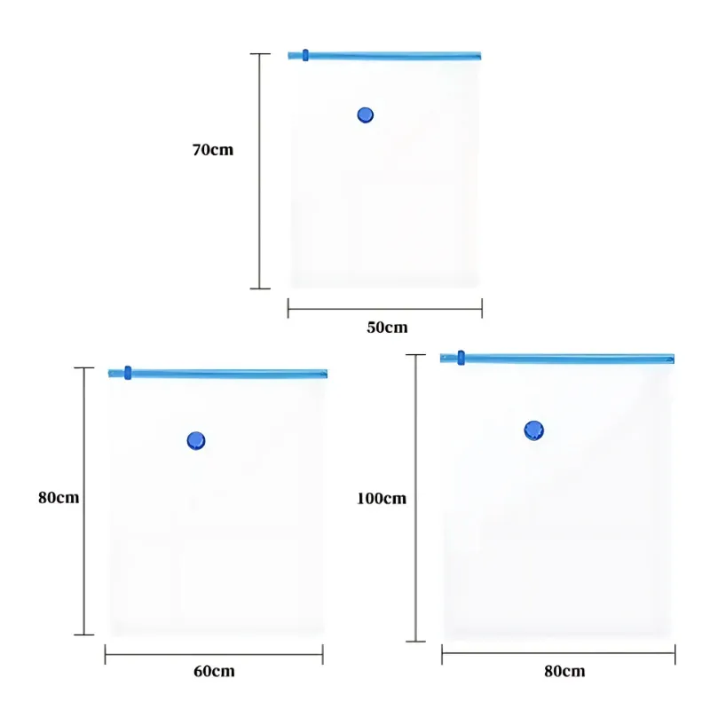 Pack 5 Bolsas Al Vacío Organizadoras Bomba Manual-3