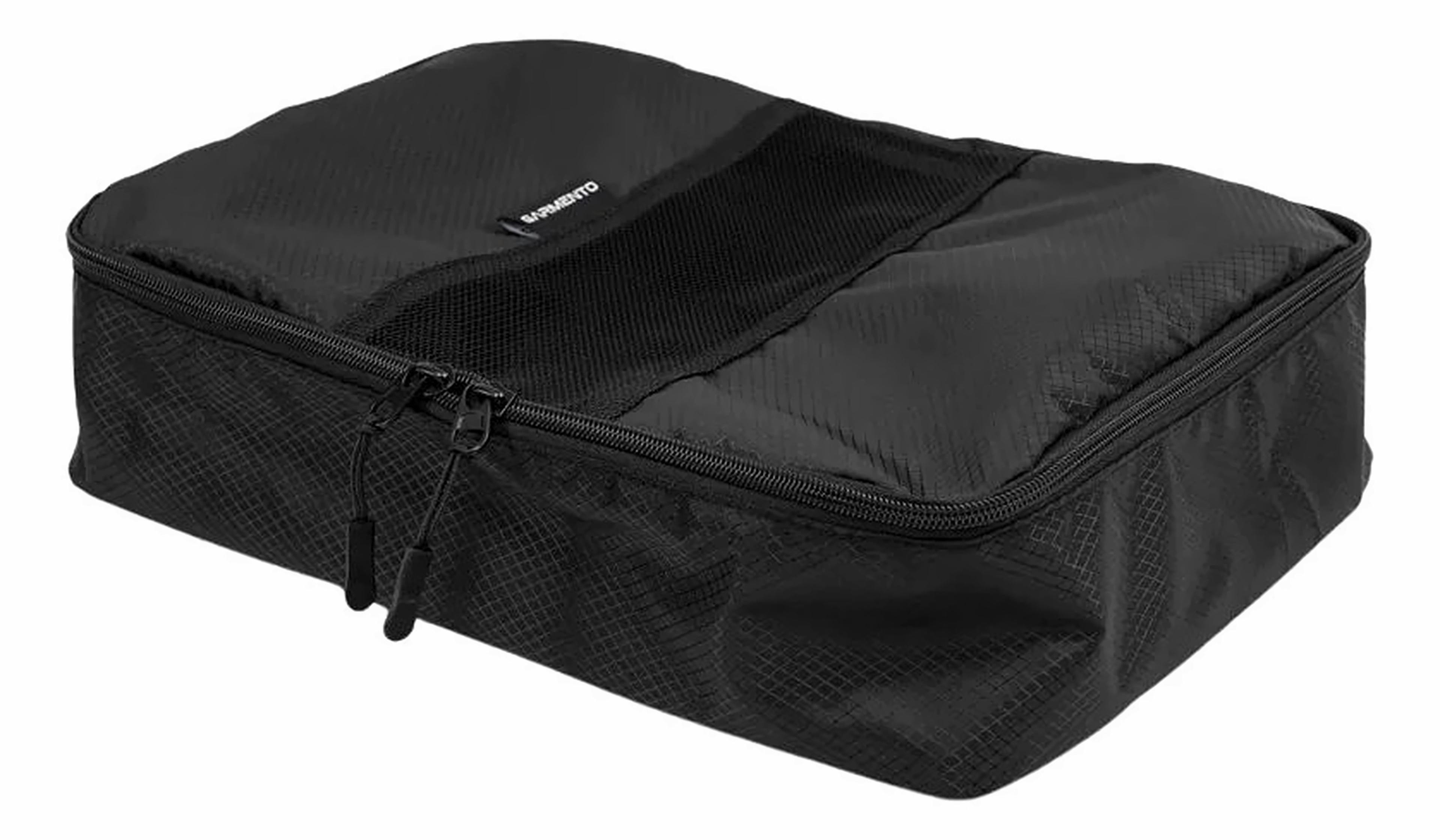 3 Organizadores De Equipaje Viaje Garmento Maleta Y Mochila Negro-4