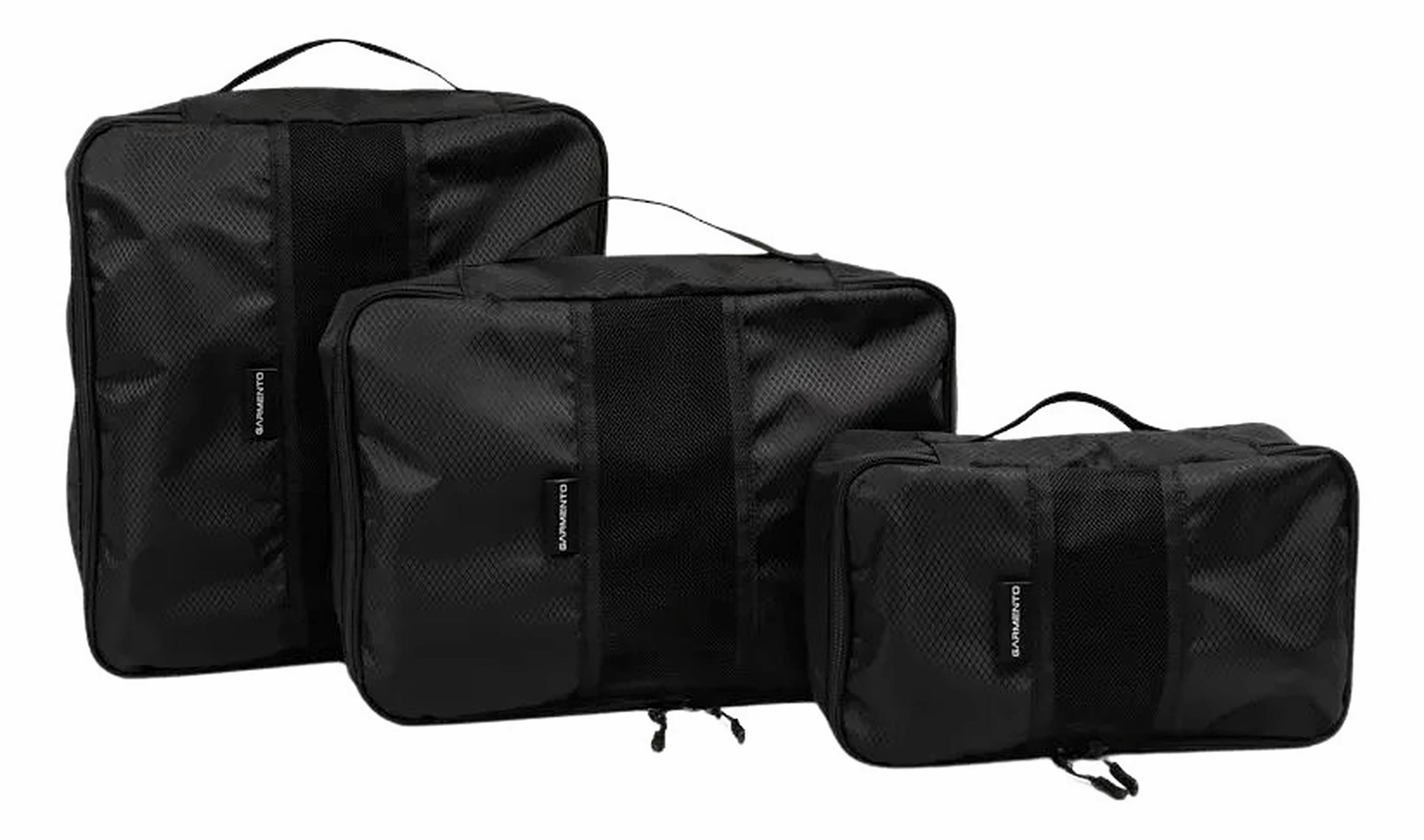 3 Organizadores De Equipaje Viaje Garmento Maleta Y Mochila Negro-6