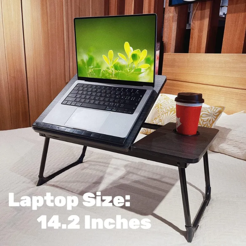 Mesa Plegable Para Notebook Laptop Soporte Ajustable Cama-4