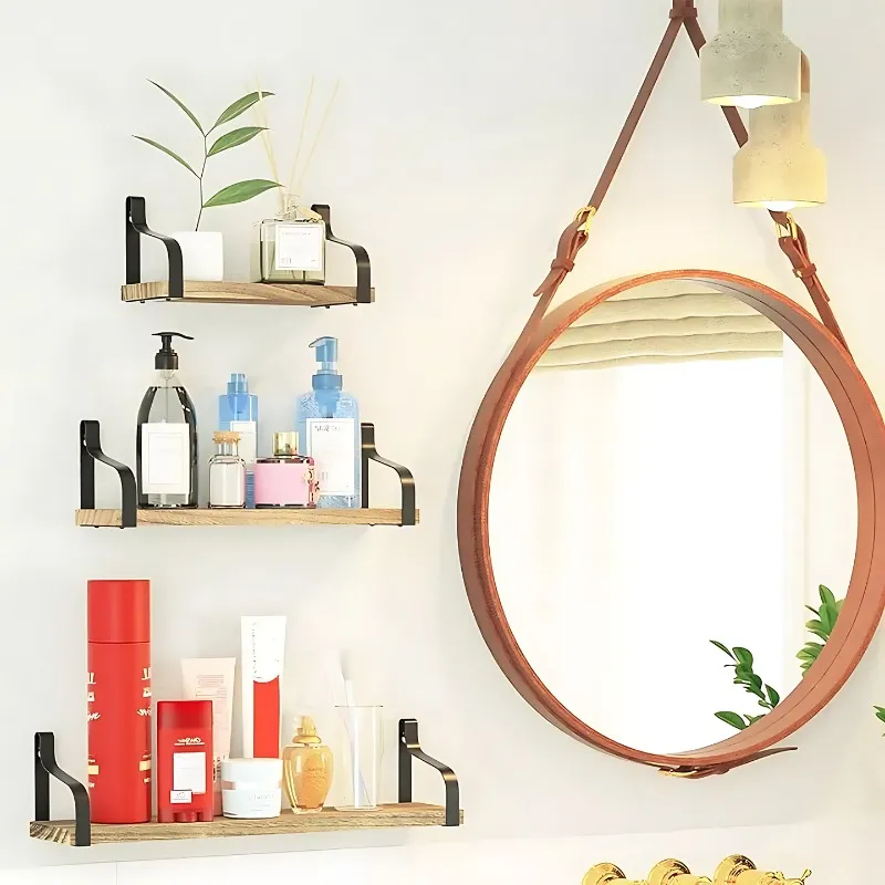 Set 3 Estantes De Almacenamiento Repisa Flotante Para Pared-7