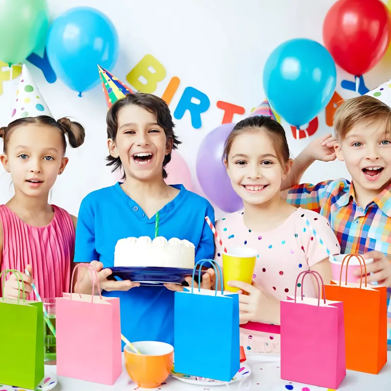 12 Bolsas De Regalo 21x11x27 Cumpleaños Eventos Fiestas-3