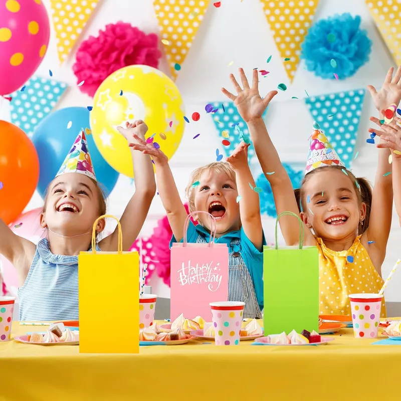 12 Bolsas De Regalo 21x11x27 Cumpleaños Eventos Fiestas-5