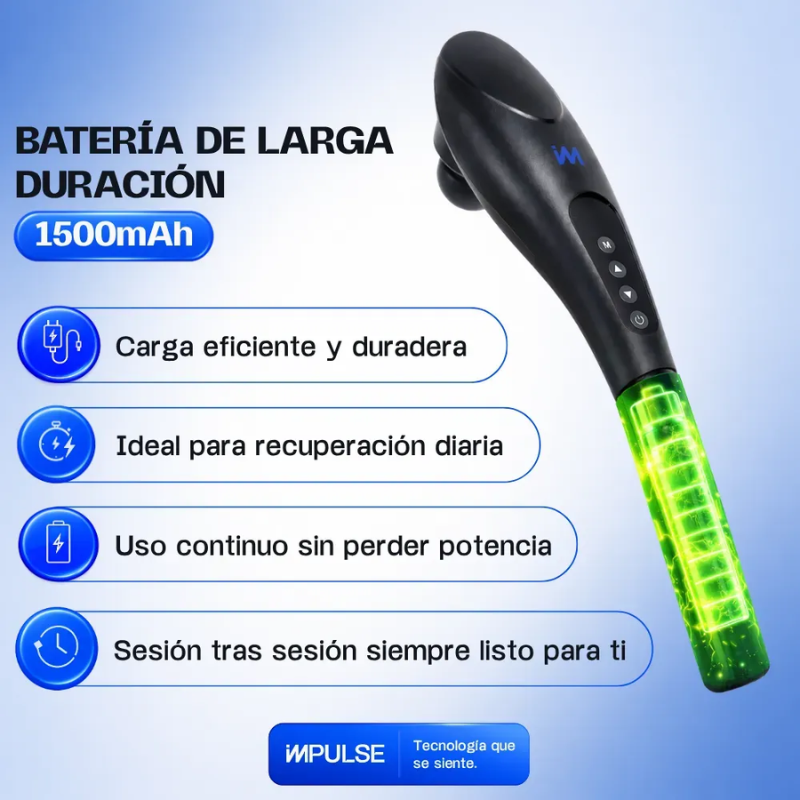 Masajeador Inalambrico De Espalda Corporal 5 Cabezales-5