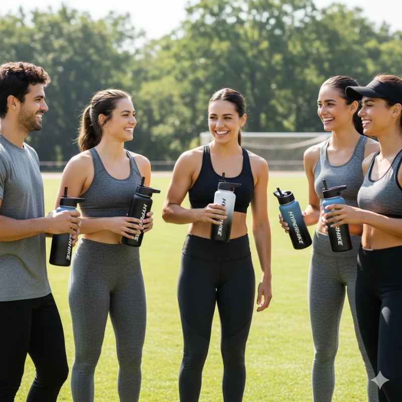 Termo Acero Inoxidable 1lt Hyperhike Botella T rmica 3 Tapas-5