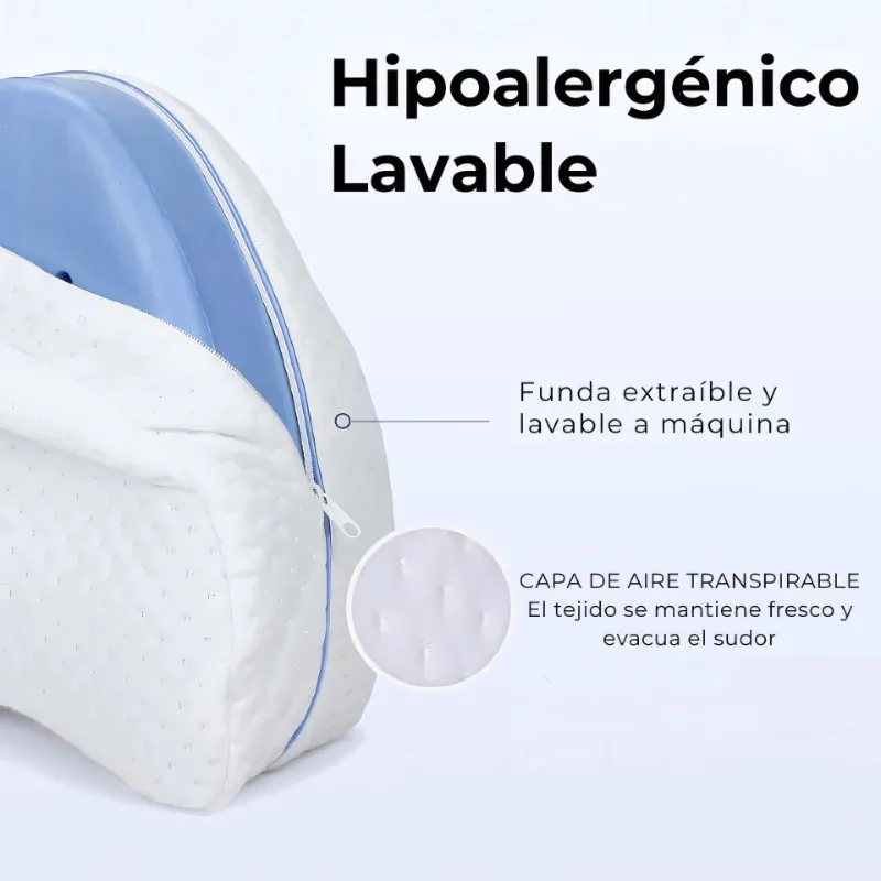 Cojin Almohada Ortopédica Para Piernas Memoria Terapéutica -3