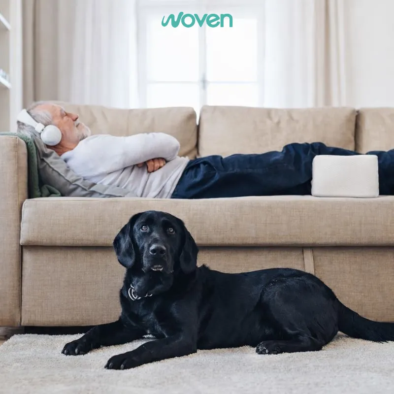 X2 Cojin Almohada Ortopédica Para Piernas Viscoelástico Woven Blanco-7