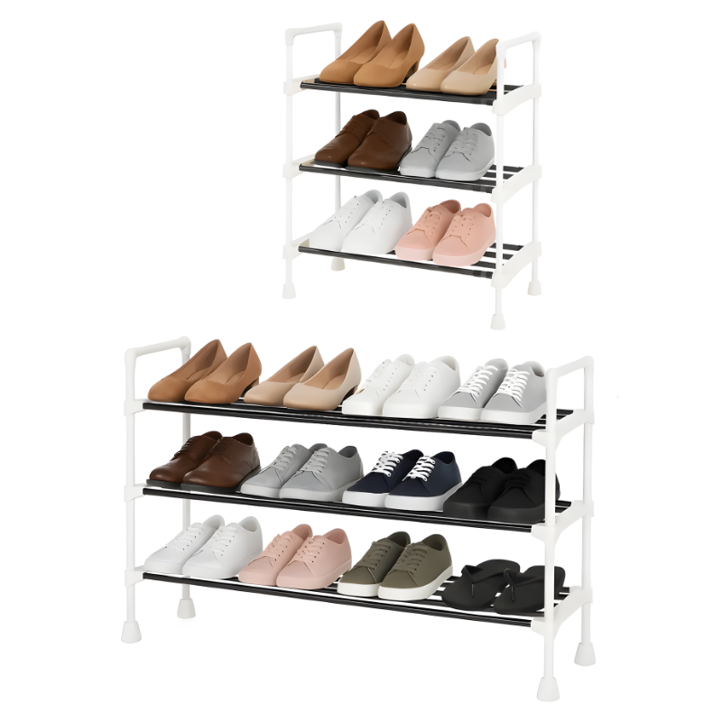Rack Zapatero Extensible Simpel Orgnanizadores De Zapatos Blanco-0