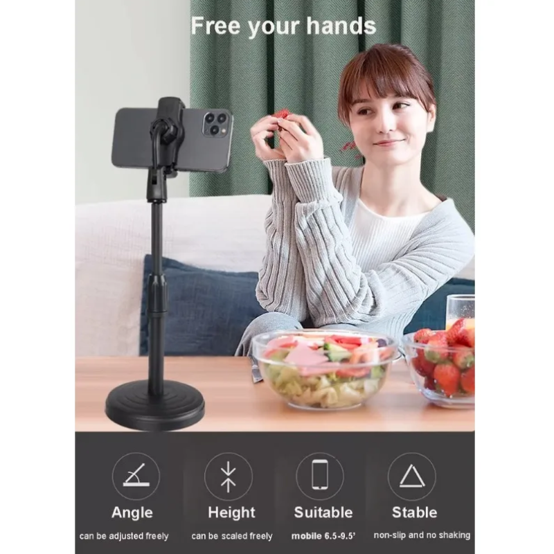 Soporte Celular Escritorio Ajustable Altura 360-4