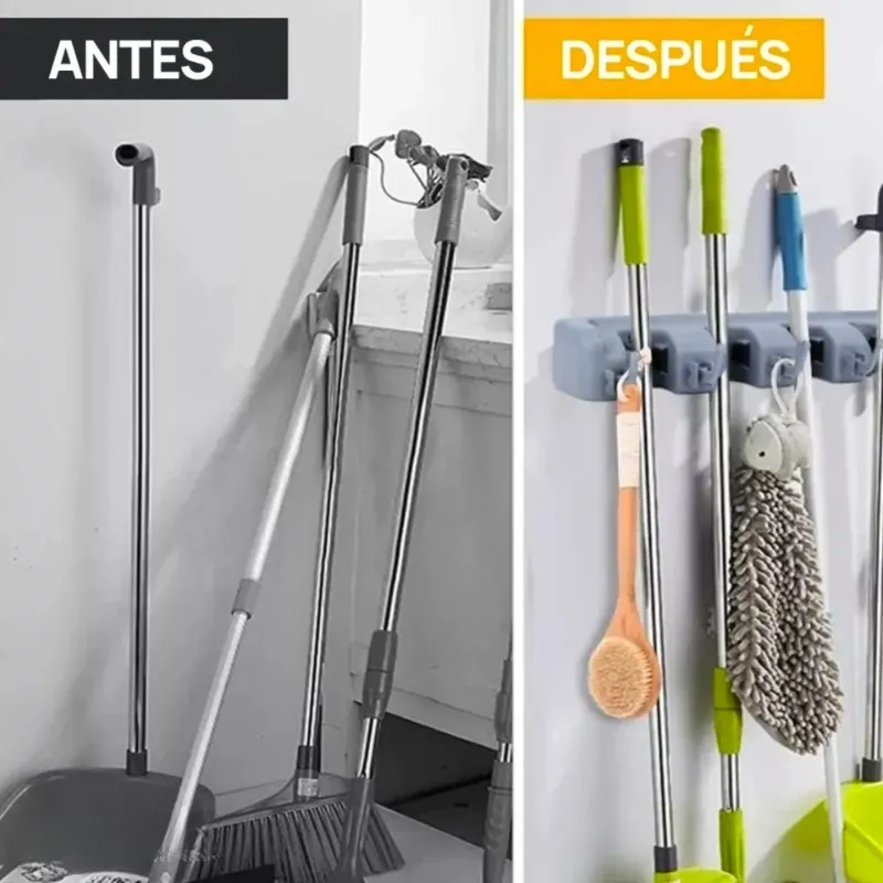 Base Escobillon Soporte Escoba Mopa Trapero Cocina-3