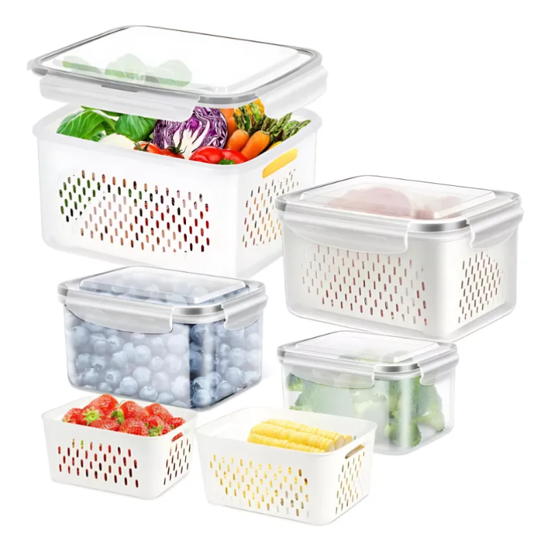 3 Recipientes Herméticos Envases Alimentos Refrigerador-9