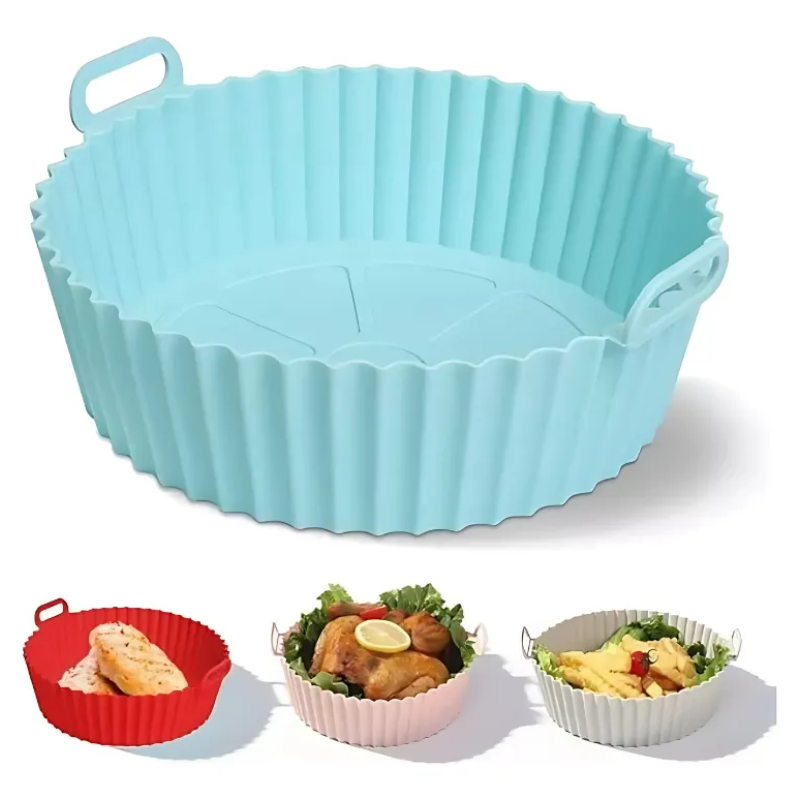 Pack 6 Bandejas De Silicona Air Frayer Molde Reutilizable-6