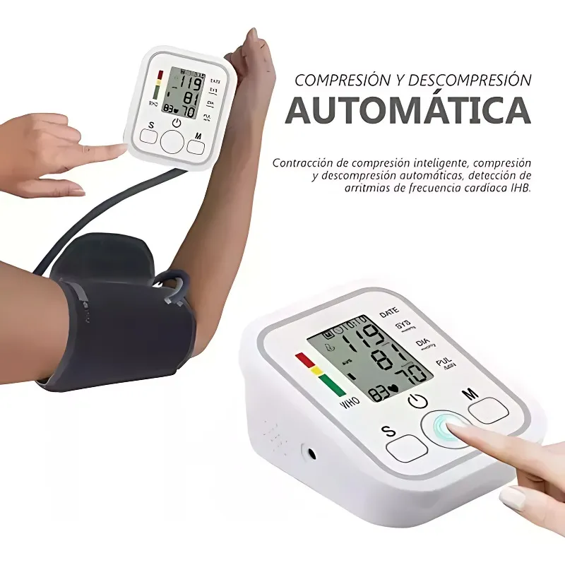 Tensiómetro Maquina Medidor Toma Presión Arterial Digital  -5