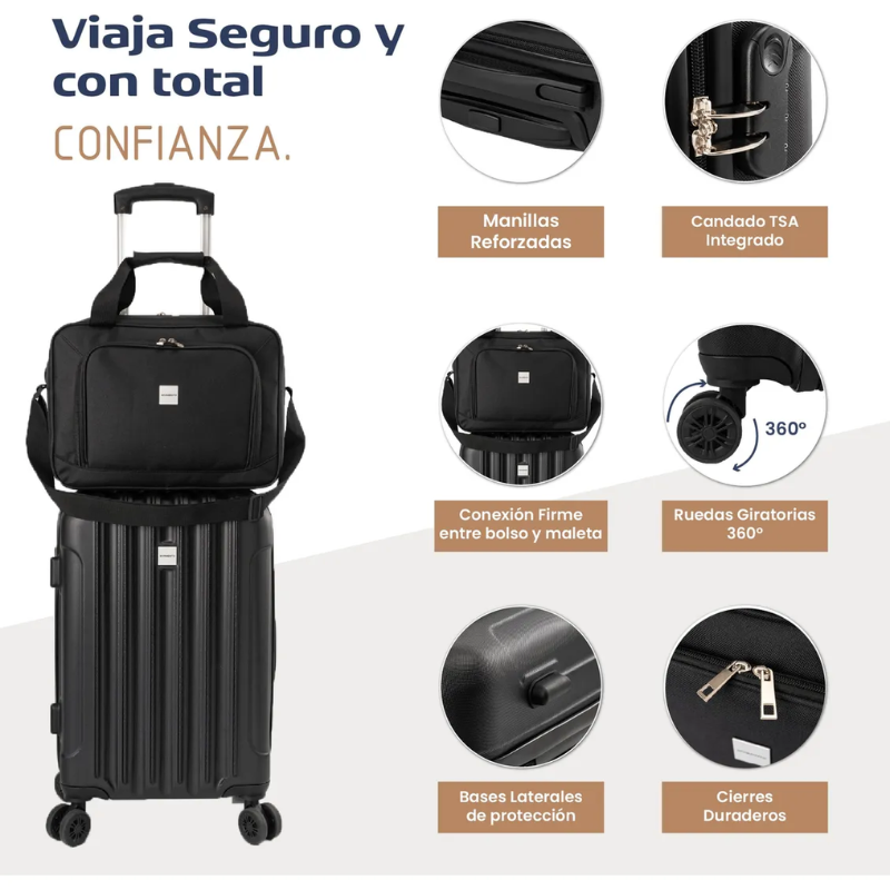 Maleta 10kg Garmento Maletin Ejecutivo Neceser Accessorios-2