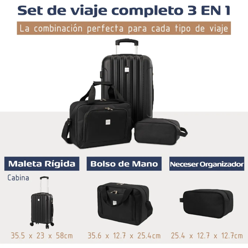 Maleta 10kg Garmento Maletin Ejecutivo Neceser Accessorios-5
