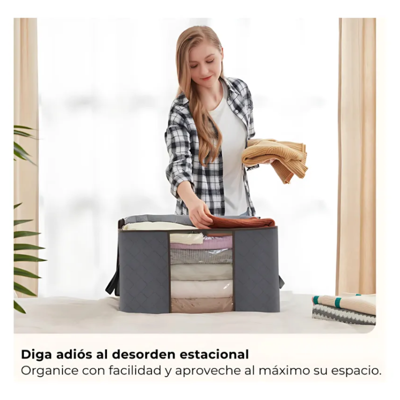 6 Unidades Organizador De Bolsas De Almacenamiento Ropa 60l-8