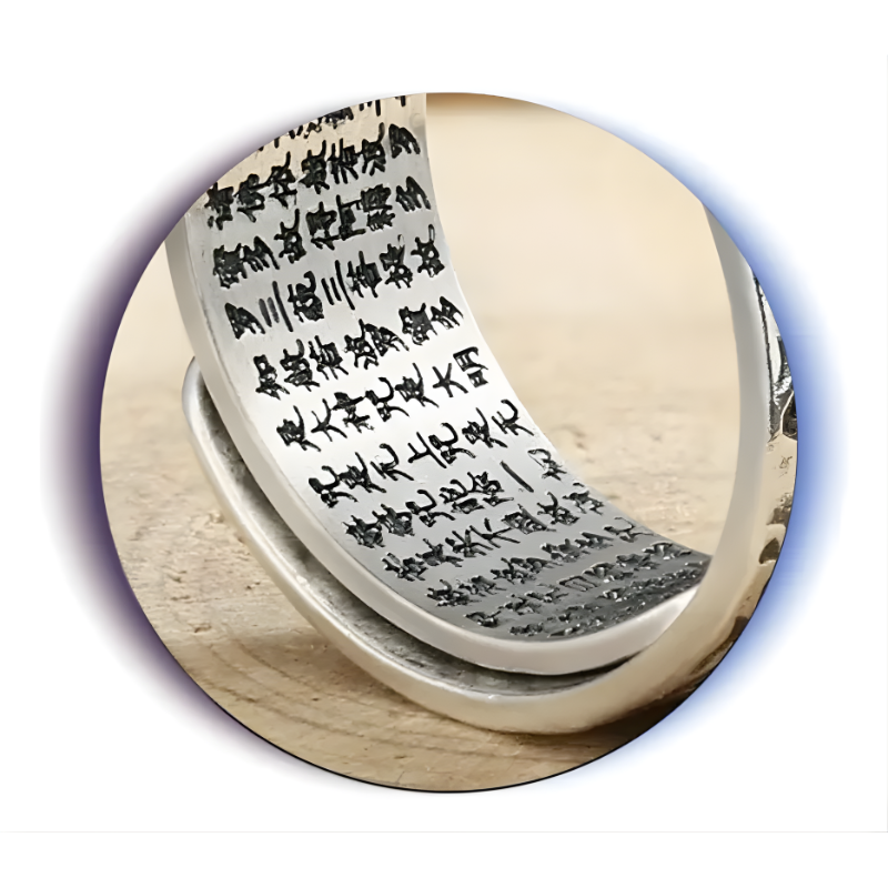 Anillo Pixiu Buena Suerte Riqueza Prosperidad Feng Shui Plateado-3