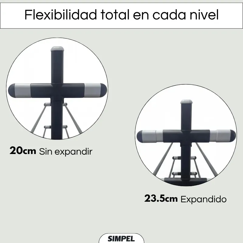 Zapatero Extensible de 6 Niveles Simple Altura Ajustable Negro-2