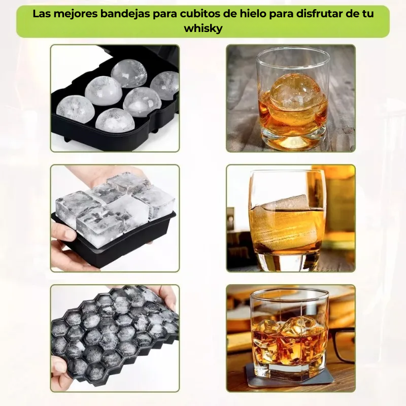 X3 Hieleras Cubeteras Grandes Silicona Con Embudo Cocktails-2