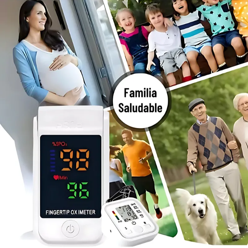 Pack Oxímetro Saturómetro Tensiómetro Medidor De Presión    -6
