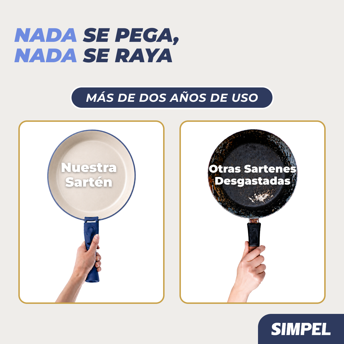Juego De Ollas Y Sarten Simpel Antiadherente Granito 15pzs-2
