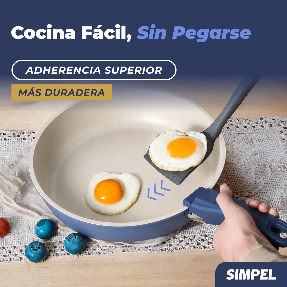 Juego De Ollas Y Sarten Simpel Antiadherente Granito 15pzs-7