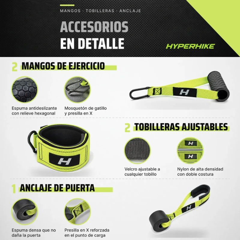Bandas Elasticas De Resistencia Para Ejercicios Hyperhike 300Lbs-5