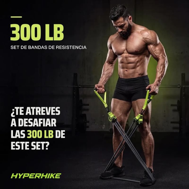 Bandas Elasticas De Resistencia Para Ejercicios Hyperhike 300Lbs-8