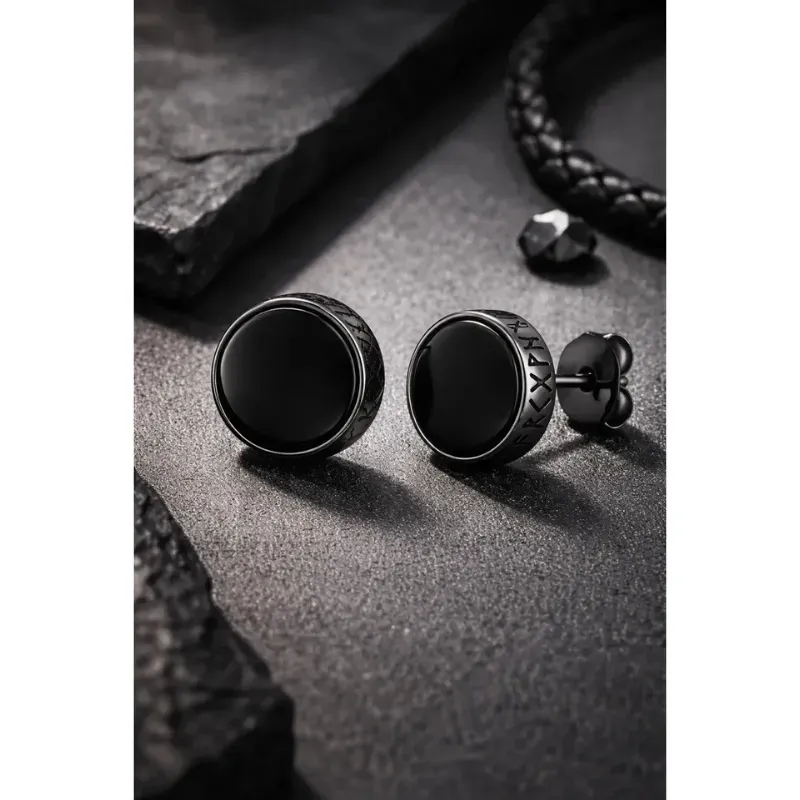 Par Aros Aretes Unisex Acero Inoxidable Hipoalerg nicos Para Hombre Y Mujer-2