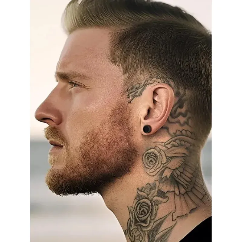 Par Aros Aretes Unisex Acero Inoxidable Hipoalerg nicos Para Hombre Y Mujer-5