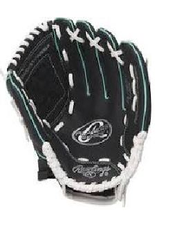 Guante De Beisbol Junior Lanzador Derecho 5 7 A os Negro verde-1