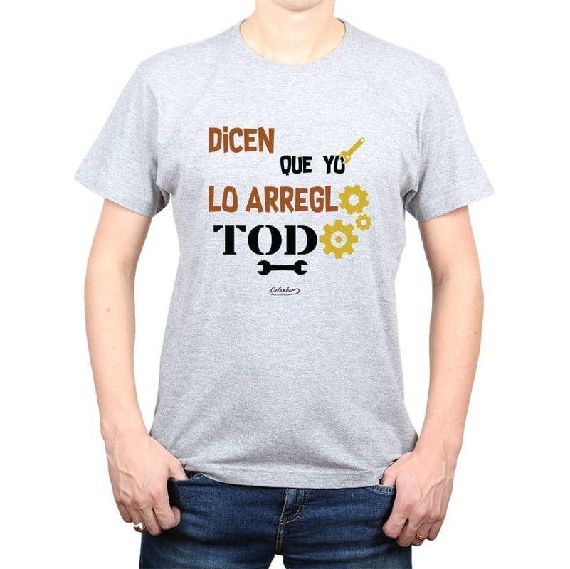 Polera Calambur hombre Arreglo todo Gris-0