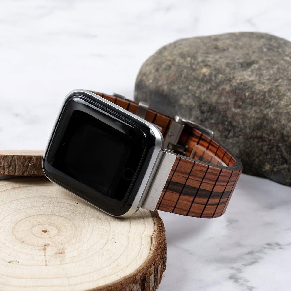 Reloj Bewell Smartwatch Inteligente Correa De Madera-4
