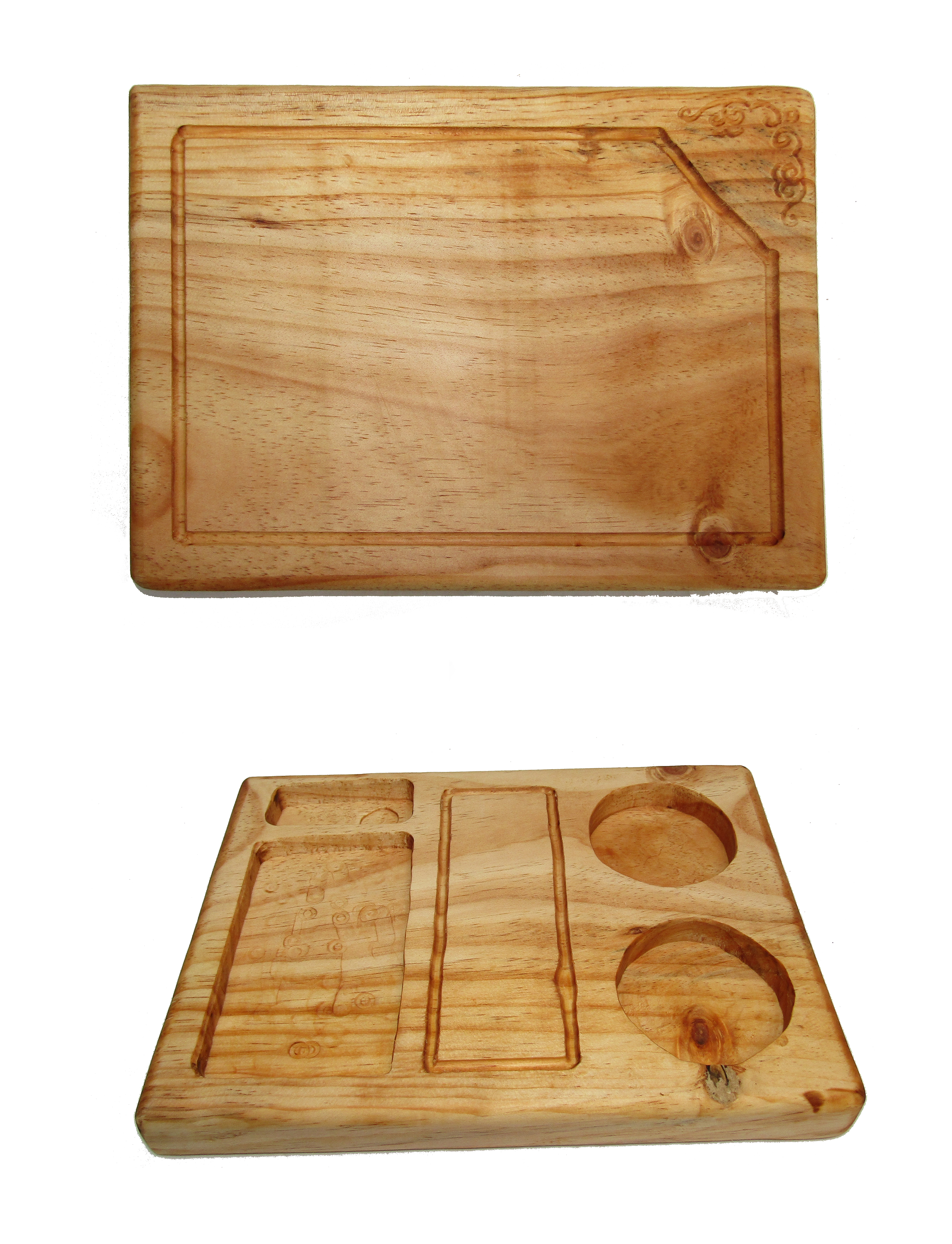 Tabla Picar / Coctel Madera 2 Pulgadas. Doble Función-3