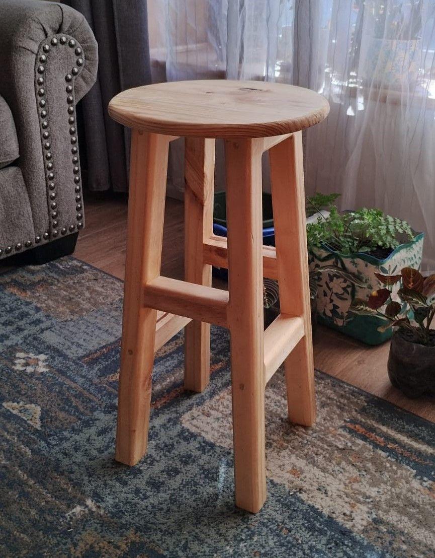 4 Unidades Pisos Taburetes Madera Para Bar -2