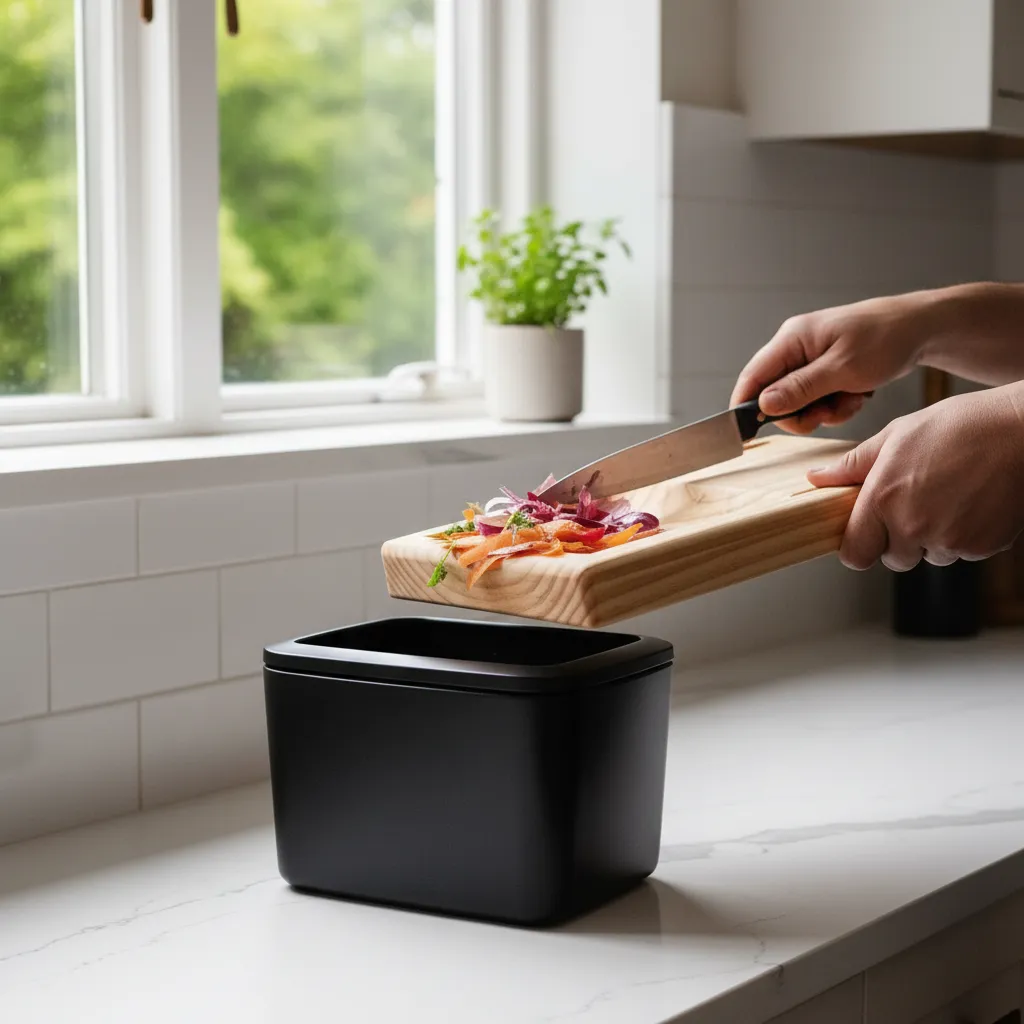 Tabla Madera Para Picar Multiusos Con Recipiente 10 Natural-3