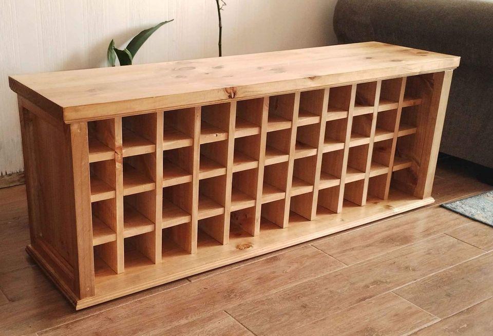 Cava Horizontal 44 Botellas. 100% Madera maciza-3