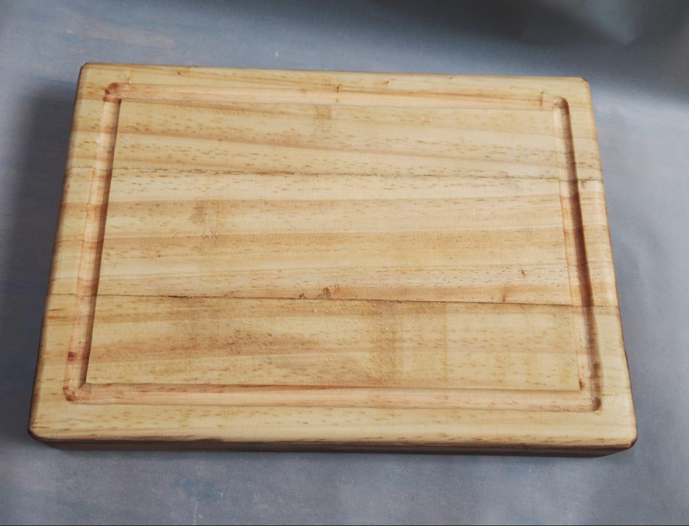 Tabla Picar Rustica Madera Para Picnic Campo Acampar-2