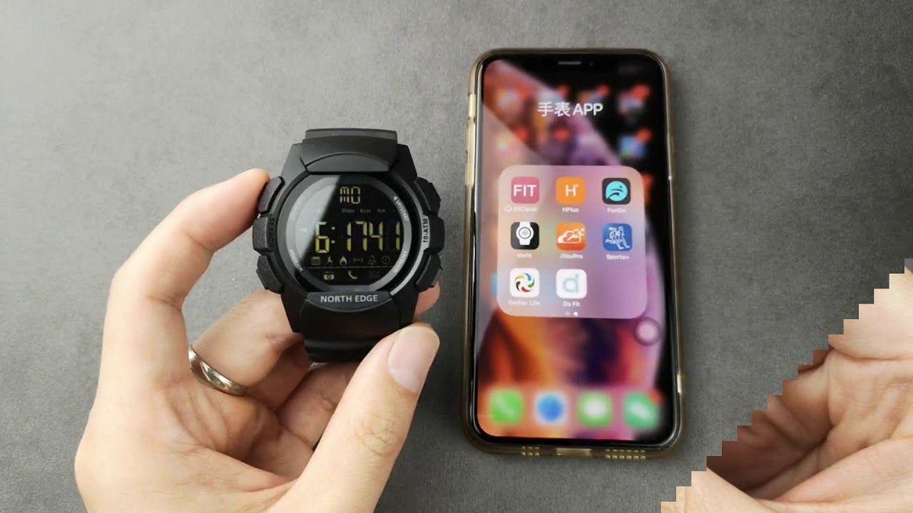 Smartwatch North Edge Ak Sport 45mm Abs Silicona Bluetooth Negro Deportivo Negro Negro-4