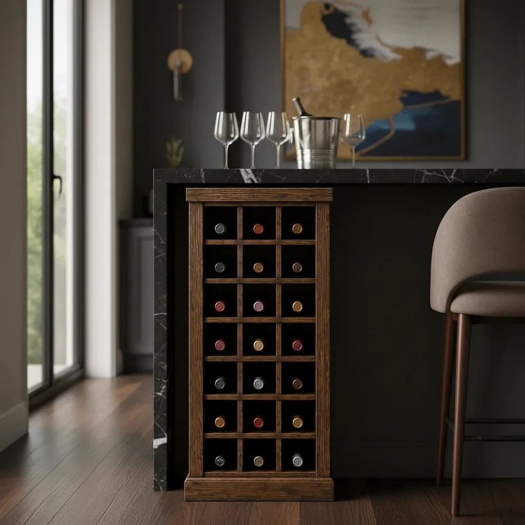 Cava Madera Vertical 21 Botellas Modelo Pulku Color Nogal-3