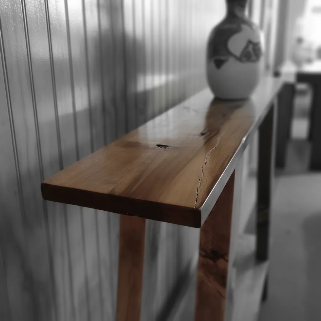 Arrimo R stico Madera De lamo Para Recibidor O Sala-3