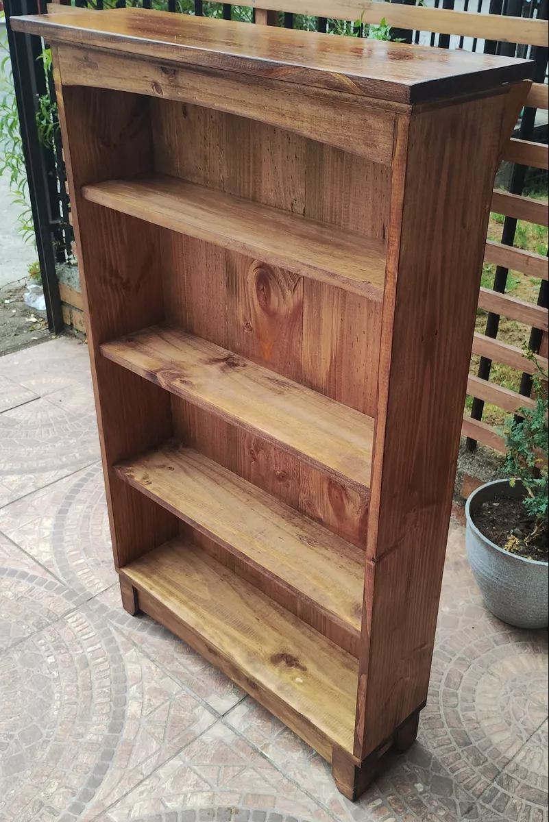 Mueble Modular Librero Repisa Madera Color Nogal-2