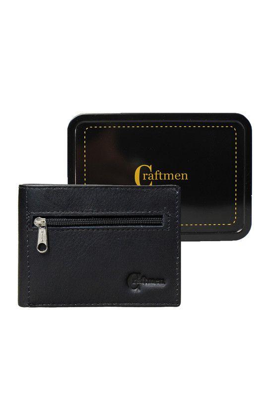 Billetera Hombre Noah  Craftmen 100% Cuero Natural  Negro  -3