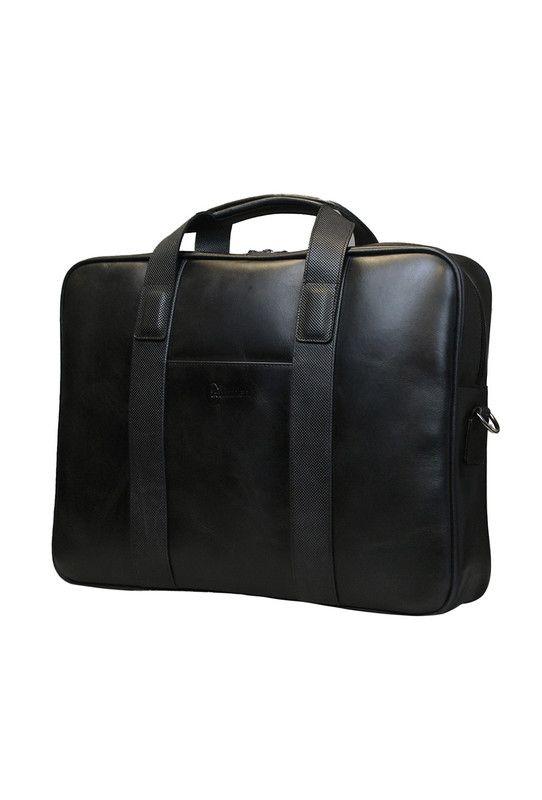 Maletin  100% cuero natural negro Londres Craftmen-0